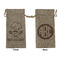 Master Chef Large Burlap Gift Bags - Front & Back