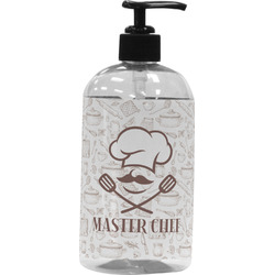 Master Chef Plastic Soap / Lotion Dispenser (16 oz - Large - Black) (Personalized)