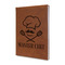 Master Chef Leather Sketchbook - Small - Single Sided - Angled View