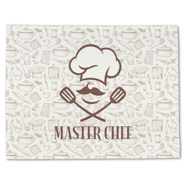 Custom Master Chef Single-Sided Linen Placemat - Single w/ Name or Text