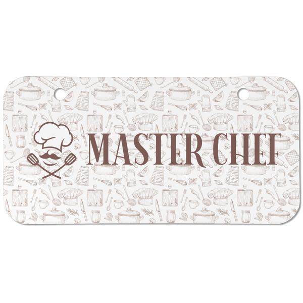 Custom Master Chef Mini/Bicycle License Plate (2 Holes) (Personalized)