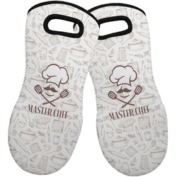 Master Chef Neoprene Oven Mitts - Set of 2 w/ Name or Text