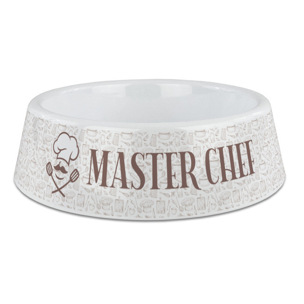 Custom Master Chef Plastic Dog Bowl - Large (Personalized)