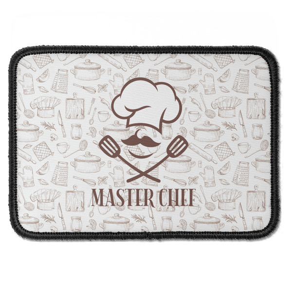 Custom Master Chef Iron On Rectangle Patch w/ Name or Text
