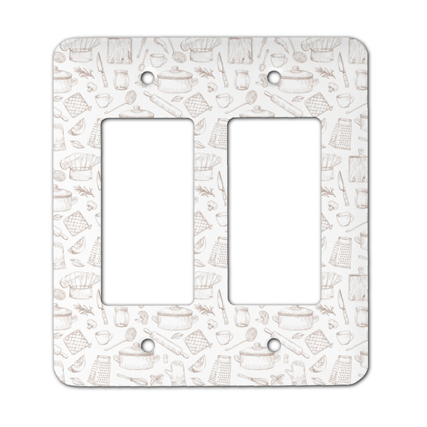 Custom Master Chef Rocker Style Light Switch Cover - Two Switch