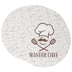 Master Chef Round Paper Coasters w/ Name or Text