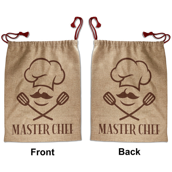 Custom Master Chef Santa Sack - Front & Back (Personalized)