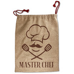 Master Chef Santa Sack - Front (Personalized)