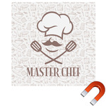 Master Chef Square Car Magnet - 10" w/ Name or Text