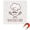 Master Chef Square Car Magnet