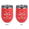 Master Chef Stainless Wine Tumblers - Coral - Double Sided - Approval