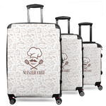 Master Chef 3 Piece Luggage Set - 20" Carry On, 24" Medium Checked, 28" Large Checked (Personalized)