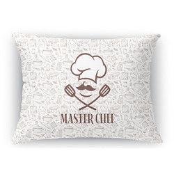 Master Chef Rectangular Throw Pillow Case - 12"x18" w/ Name or Text