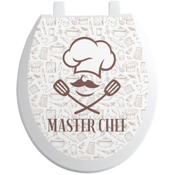 Master Chef Toilet Seat Decal - Round (Personalized)