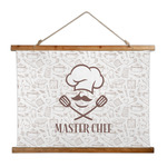 Master Chef Wall Hanging Tapestry - Wide (Personalized)