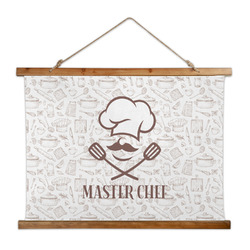 Master Chef Wall Hanging Tapestry - Wide (Personalized)