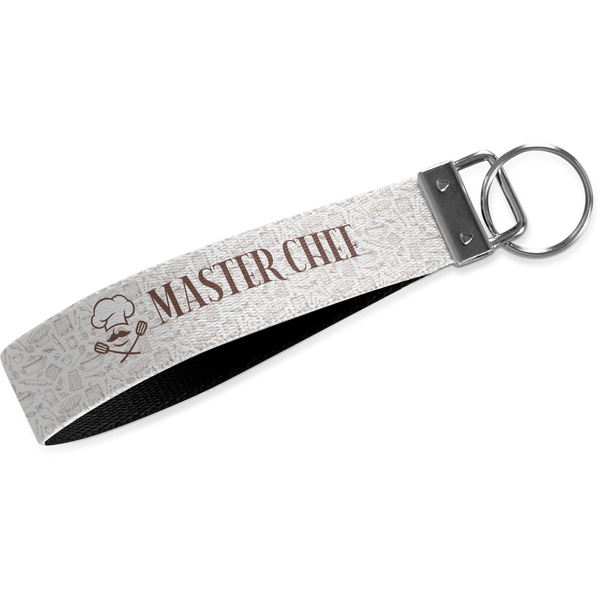 Custom Master Chef Webbing Keychain Fob - Small (Personalized)