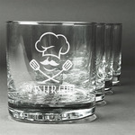 Master Chef Whiskey Glasses (Set of 4) (Personalized)