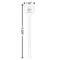 Master Chef White Plastic 5.5" Stir Stick - Round - Dimensions