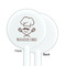 Master Chef White Plastic 5.5" Stir Stick - Single Sided - Round - Front & Back