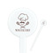 Master Chef White Plastic 7" Stir Stick - Round - Closeup