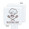 Master Chef White Plastic Stir Stick - Single Sided - Square - Approval