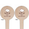 Master Chef Wooden 4" Food Pick - Round - Double Sided - Front & Back