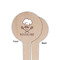 Master Chef Wooden 4" Food Pick - Round - Single Sided - Front & Back