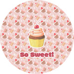 Sweet Cupcakes Multipurpose Round Labels - 1"