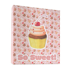 Sweet Cupcakes 3 Ring Binder - Full Wrap - 1" (Personalized)