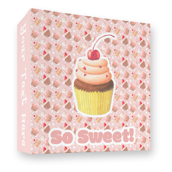 Custom Sweet Cupcakes 3 Ring Binder - Full Wrap - 3" (Personalized)