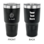 Sweet Cupcakes 30 oz Stainless Steel Tumbler - Black - Double Sided (Personalized)