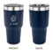 Sweet Cupcakes 30 oz Stainless Steel Ringneck Tumblers - Navy - Single Sided - APPROVAL