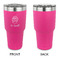 Sweet Cupcakes 30 oz Stainless Steel Ringneck Tumblers - Pink - Single Sided - APPROVAL