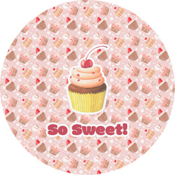 Sweet Cupcakes Multipurpose Round Labels - 4"