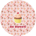 Sweet Cupcakes Multipurpose Round Labels - 5"