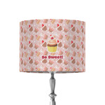 Sweet Cupcakes 8" Drum Lamp Shade - Fabric (Personalized)