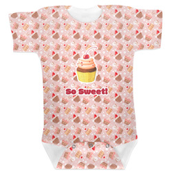 Sweet Cupcakes Baby Bodysuit 0-3 w/ Name or Text