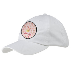 Sweet Cupcakes Baseball Cap - White (Personalized)