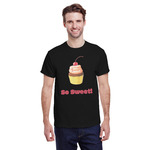 Sweet Cupcakes T-Shirt - Black - Small (Personalized)