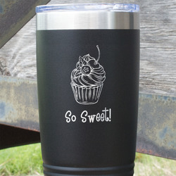 Sweet Cupcakes 20 oz Stainless Steel Tumbler (Personalized)