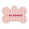 Sweet Cupcakes Bone Shaped Dog ID Tag - Large - Front