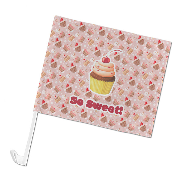 Custom Sweet Cupcakes Car Flag - Large (Personalized)