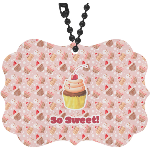 Custom Sweet Cupcakes Rear View Mirror Decor (Personalized)