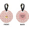 Sweet Cupcakes Circle Luggage Tag (Front + Back)