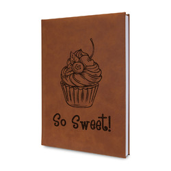 Sweet Cupcakes Leatherette Journal - Single Sided (Personalized)
