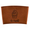 Sweet Cupcakes Cognac Leatherette Mug Sleeve - Flat