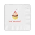 Sweet Cupcakes Coined Cocktail Napkins (Personalized)