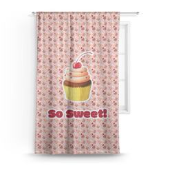 Sweet Cupcakes Curtain Panel - Custom Size (Personalized)