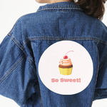 Sweet Cupcakes Twill Iron On Patch - Custom Shape - 3XL - Set of 4 (Personalized)